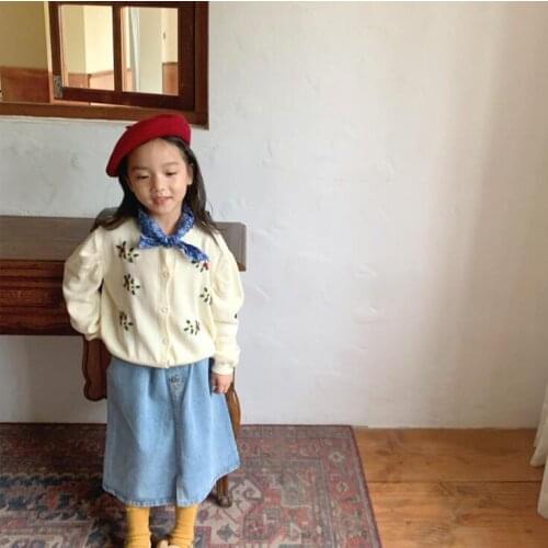 2021 New Arrival Girls Boys Knitted Sweaters Autumn Full Sleeve Fashion KIds Cardigan Sweater 2-7 Years CO789