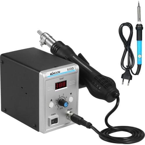 700W High Power Soldering Station LED Solder Iron Desoldering Station BGA Rework Solder Station Hot Air Gun+Electric Iron Set