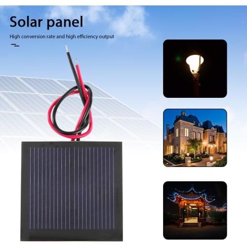 1V 200MA Polycrystalline Silicon Solar Panel Laminate DIY For Learning Toy Board Connect To Electronic Wire 40*40MM