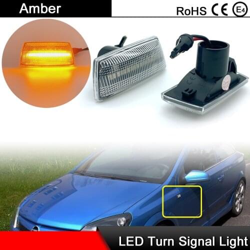 Clear Lens LED Side Marker Light Turn Signal Lamp For Opel Adam Astra Corsa Chevrolet Aveo Holden Cruze Cadillac Buick Daewoo