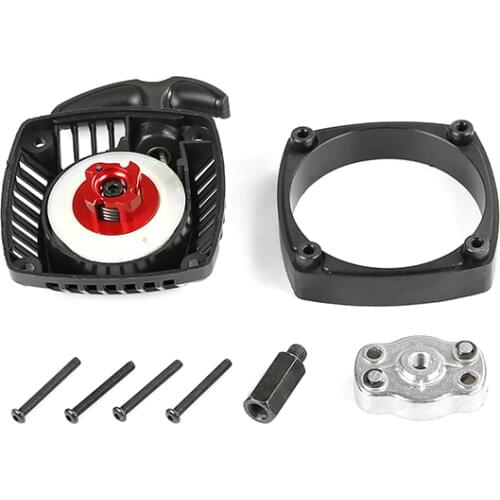 Easy start pull starter kit with metal core fit 1/5 scale gas rc baja 23cc 26cc 29cc 30.5cc engine