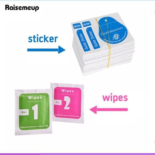 300PCS Wet Dry Cleaning Wipes Removal Paper Dust Absorber Sticker for Camera Lens Optical LCD Screen Cleaner for iPhone X 8 7 6s