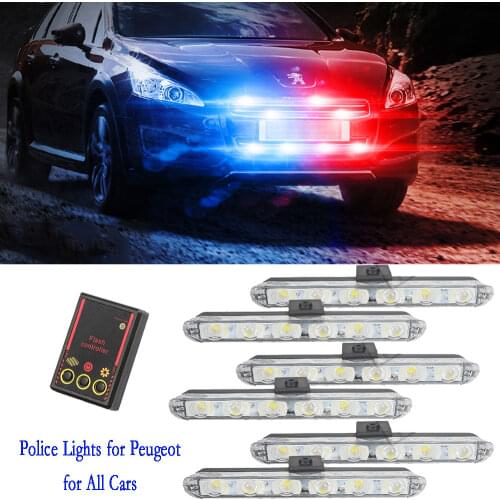 Fso Flasher LED Stroboscopes Police Lights Strobe Lights Auto Flash Led Police Light Police Flasher Warning Strobe Light