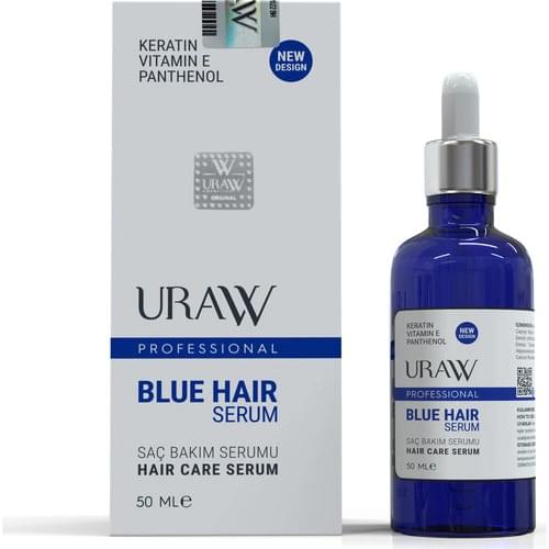 Uraw Blue Hair Serum Blue Serum 100 Hologram original strengthens Hair repair, slows Hair loss, hair growth support