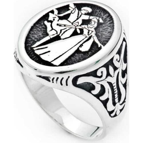 Tevuli 925 Sterling Silver Circassian Men 'S Ring