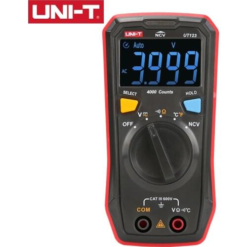 UNI-T UT123 Household Pocket Digital Multimeter NCV AC/DC Voltage Measurement EBTN Display Switch Measurement