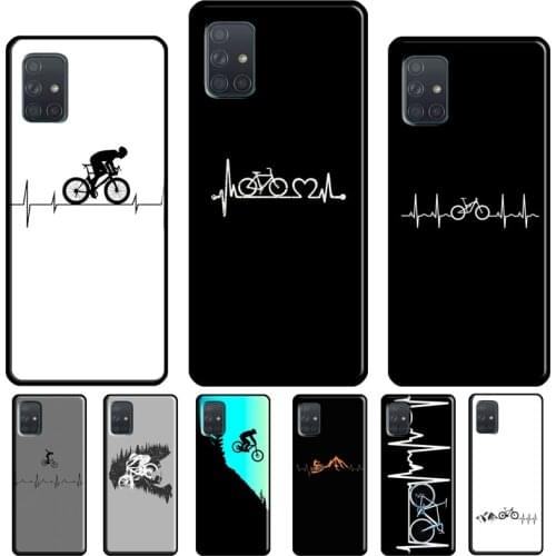 Cycling Heartbeat Bike Case For Samsung A51 A71 A31 A41 A11 A40 A50 A70 A72 A52 A42 A32 A12 A20e A21S Phone Cover
