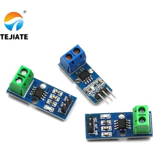 1PCS acs712 Hall Current Sensor chip ACS712ELCTR-20A -30A ACS712 5A 20A 30A Range current detection module PCB kit ali express