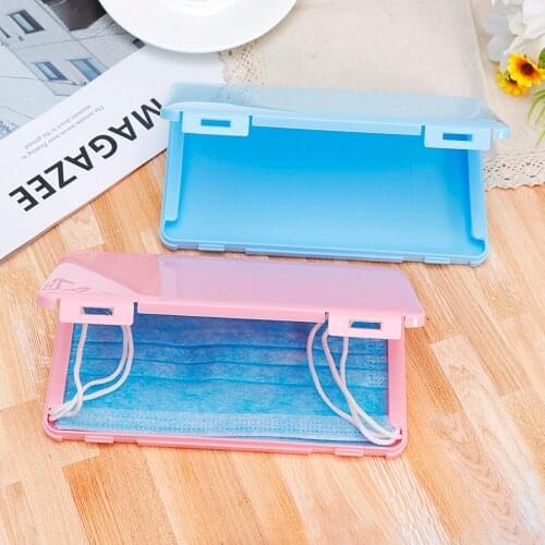 1pcs Five Color Face Mask Storage Box Mask Holder Portable Dust-Proof Moisture-Proof Disposable Mask Storage Case