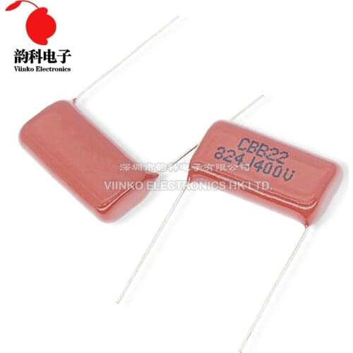 10pcs CBB Polypropylene film capacitor pitch 20mm 0.82uF 824 820nF 400V
