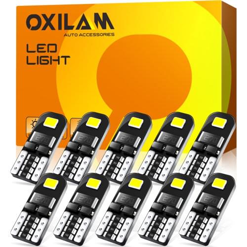 10Pcs T10 W5W Canbus LED Car License Plate Light 194 168 Tail Trunk Lamp For Toyota Yaris Land Cruiser 200 Camry 40 Corolla E150