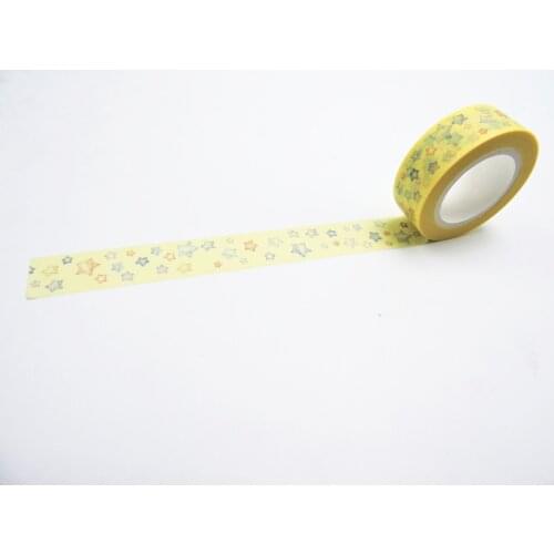 2016 New Printing Washi Tape Office Adhesive Scrapbooking Tools Kawaii Decorative Great Christmas Cute Craft Gift Stars