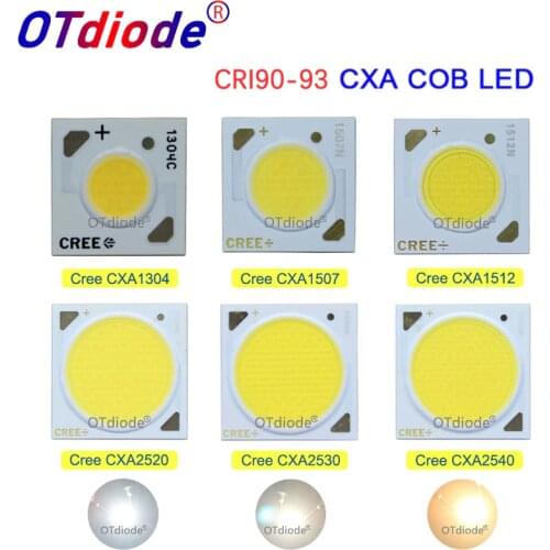 5PCS/lot Cree High CRI 90-93 CXA1304 CXA1507 CXA1816 CXA2520 CXA2530 CXA2540 2700K 3000K 3500K 4000K CRI90 COB Chip Diode LED