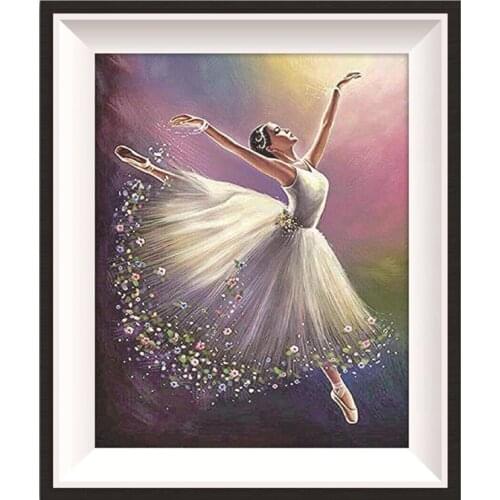 Dancer 5D Diamond Painting Cross Stitch Full Round Diamond Mosaic Picture Of Rhinestones 25 x 35 cm High Quality Home Decor