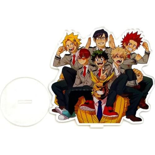 Anime My Hero Academia Acrylic Stand Exquisite Figure Peripheral Sculpture Ornaments Double-sided Transparent Decorative Gift