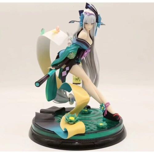 22cm AZURE Onmyoji Anime Figure Ao Andon PVC Action Figure Toys Onmyoji Girl Collection Model Doll Gift