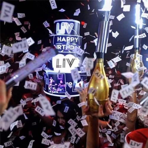 LED CAKE CHAMPAGNE BOTTLE GLORIFIER RECHARGEABLE FULL COLOR