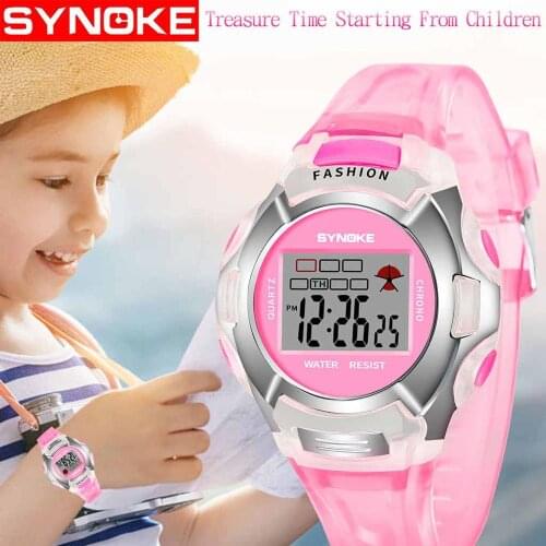 Kids watch luminous alarm waterproof multifunctional student electronic 2019 boy girl student Kid Watch relogio infantil Q524