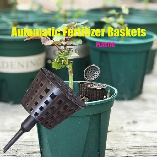 1/5/10Pcs Fertilizer box Bonsai Tool Fertilizer Cover Basket Box Dome Case Plastic Plant Bug Portable Nursery Pots