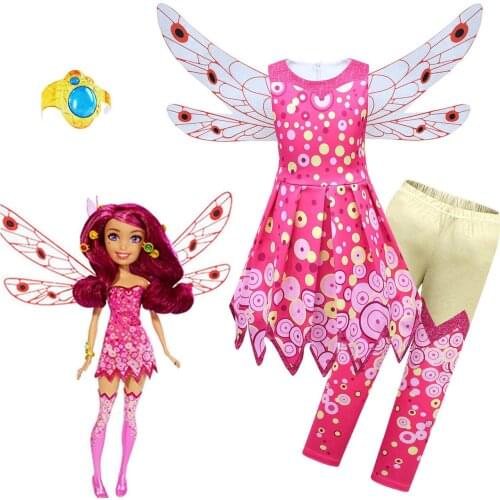 Mia & Me Halloween Costumes For Girls Kids Clothes Set Anime Mia Cosplay Children Fancy Dress Birthday Party Carnival Clothing