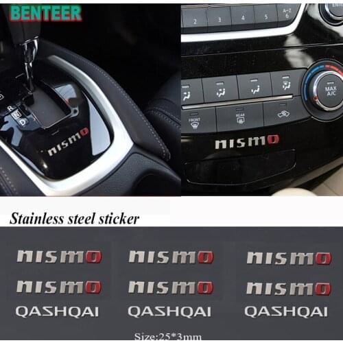 2pcs/5pcs/10pcs Nismo Car Sticker For Nissan Tiida Sunny QASHQAI J10 J11 MARCH LIVINA TEANA X-TRAI