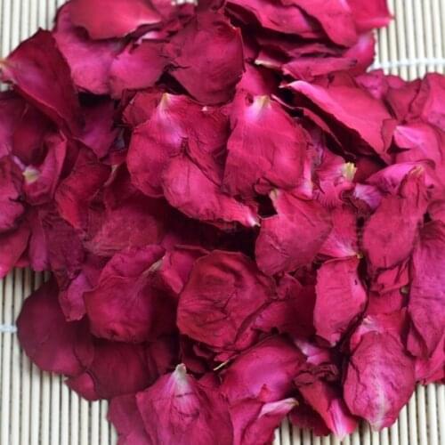 100g Free shipping natural dried red rose petals