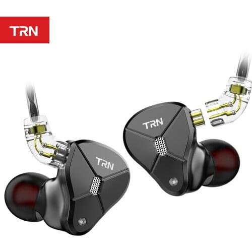 TRN BA5 5BA In Ear Earphone Metal IEM HIFI Monitor Running Sport Headset Stage Resolution Detachable Earbuds With 2PIN Cable