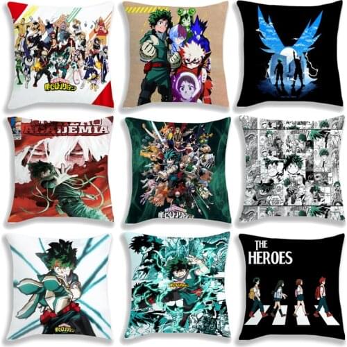 Boku No Hero Academia Season 5 Pillow Cases Anime Kids Boys Girls Home Decorative Cushion Cover 45*45CM For Sofa Chair Car Seat