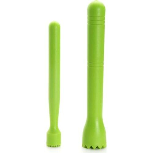 PP Plastic Cocktail Muddler Professional Portable Drink Muddler Bar Tool Fruit Crusher Wine Mixing Stick Ice Cocktail Stick