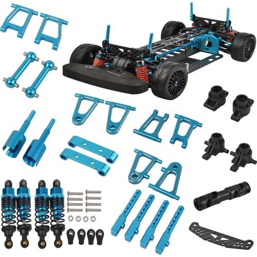 RC Aluminum Alloy and Carbon Shaft Drive Rv Frame Components for TAMIYA TT01 TT01E/TT01 TGS Car