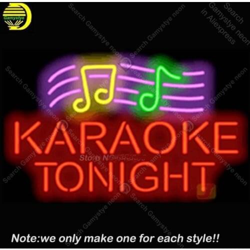 Commercial Karaoke Neon Sign Glass Tube Handmade Avize neon light Sign Decorate Restaurant Game room Iconic Neon Light Lamps