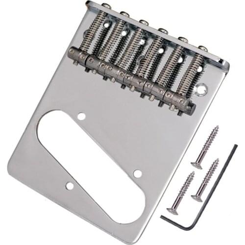 Sliver guitar strings Bridge Saddle Hardtail Bridge Top Load for Electric Guitar Bridge parts accessories