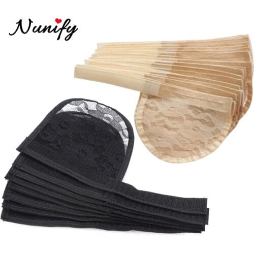 Nunify Black Beige Ponytails Net For Make Pontail Accessories Diy Hair Net For Making Ponytail Afro Bun Wig Caps Hairnets