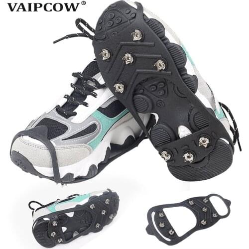 VAIPCOW Anti-Slip Crampons Ice Spike for Winter Outdoor Hiking Climbing Hunting Snow Spikes Cleats Chain Claws Grips Ice Gripper