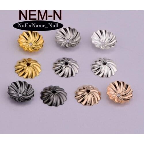 9mm 20pcs Vintage holder receptacle flower leaf shape Charms DIY Classic Fashion Accessories Handmade Pendant Charms