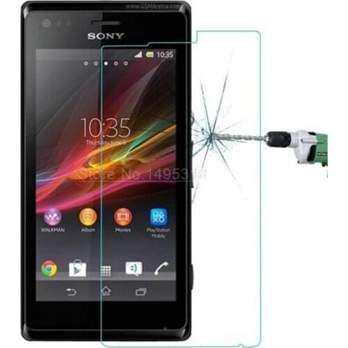 For Sony Xperia M Tempered Glass Screen Protector Film For Sony Xperia M Dual C1905 C1904 C2004 C2005 4" glass Protective Film