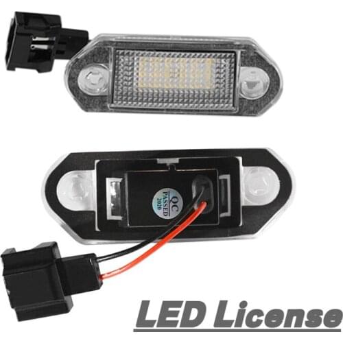 1 Pair LED Car License Number Plate Light Lamp Bulbs For VW Golf MK3 for Skoda Octavia I Auto Illumination Licence Plate Parts