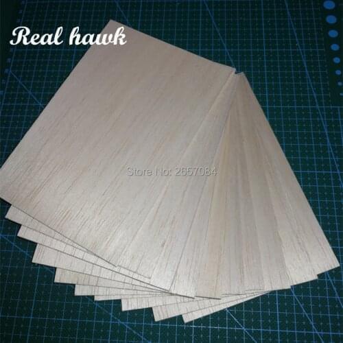 10pcs AAA+ Balsa Wood Sheets 150x100x2mm Model Balsa Wood Can be Used for Military Models etc Smooth Without Burr DIY