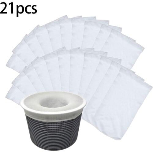 21pcs Pool Skimmer Slag Basket Socks Filter Sleeve Perfect Filter Pool Cleaning Supplies To Protect Your Filter Basket Accessory