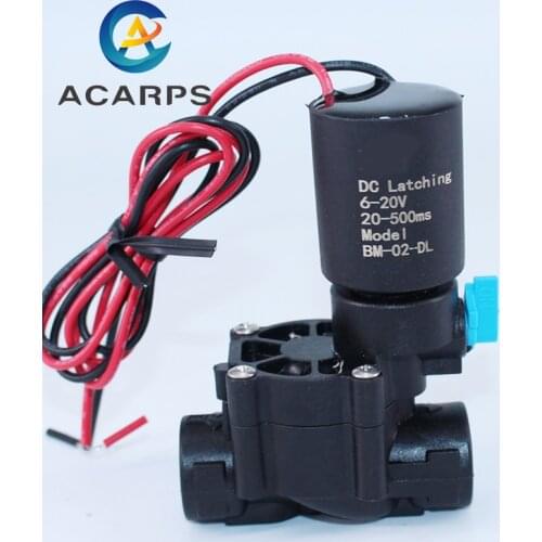 2 Way 3/8 1/2 Irrigation Water Latching Solenoid Valve For Landscape Agriculture 220VAC 12VDC 24VAC 24VDC Normally Closed