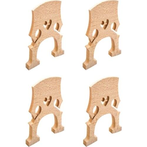 4pcs Maple 4/4 Cello Bridge Musical Instrument Parts 110 X 88.7 X 12mm