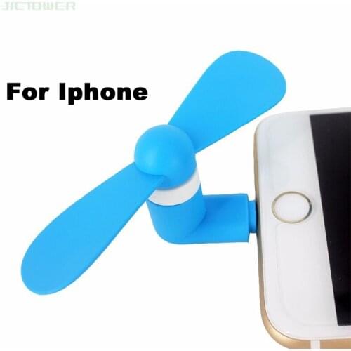 50pcs/lot Mini Portable Micro USB Fan 5v 1w Mobile Phone USB Gadget Fans Tester For Apple iphone 5 5s 5c se 6 6s 7 plus 8 X