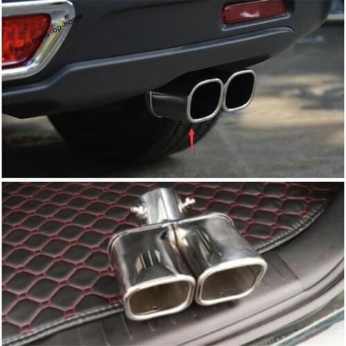 Yimaautotrims Accessories Fit For Suzuki Sx4 S-cross 2014 - 2020 Rear Tailgate Exhaust Muffler Tail Pipe Decoration Cover Trim