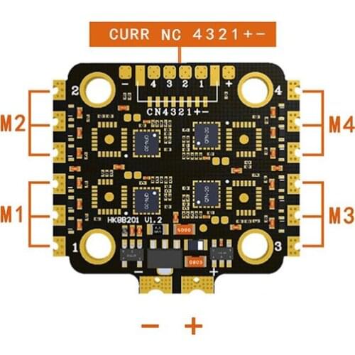 HAKRC BLHeli-S Bit 8B201 35A / 32BIT 40A BLHeli-32 2-6S 4IN1 ESC Support DShot150/300/600 PWM Multshot for FPV RC Drone Aircraft