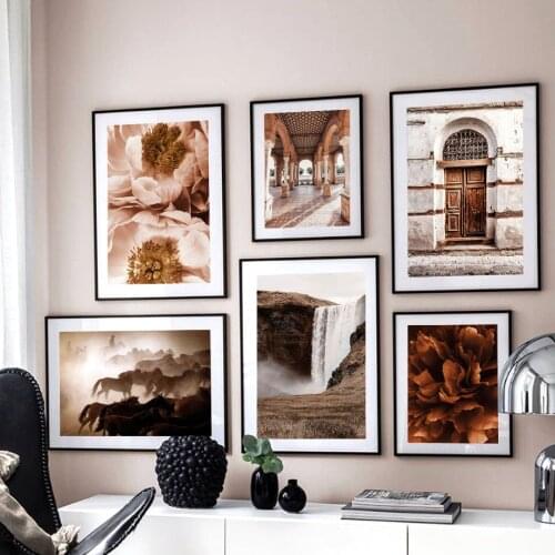 Home Decoration Wall Paintings Horse Flower Canvas Pictures On The Wall Modern Frameless Prints Poster for Bedroom