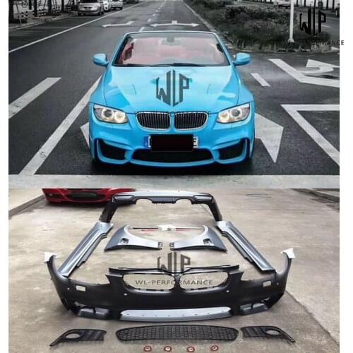 E93 PP Unpainted Car Body Kit Front Rear Bumpers Side Skirts Fenders For BMW E93 M4 Style Car Styling 2006-2012