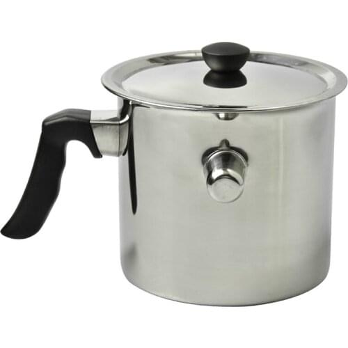 Bee Wax Melting Pot Beekeeping Tool Silver Beekeeping Melting Equipment Set Stainless Steel Pouring Pot Melting Tank Beekeeper