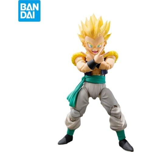 Bandai Dragon Ball Figure SHF Gotenks Anime Action Model Gift Anime Character New 13cm PVC Doll Statue Collect Toy for Kids