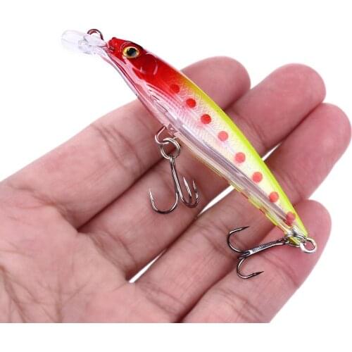 East Rain 3D Natural Minnow SP Fishing Lure 8.5cm 7.2g 3pcs Artificial Hard Bait Wobblers Bass Fishing Tackle Free shipping