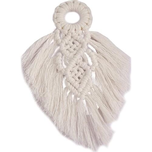 Macrame Door Handle Swing Rope Hanging Ornament DIY Rope Handmade Woven Wall Decor Baby Girls Room Decor Home Nursery De C5AD